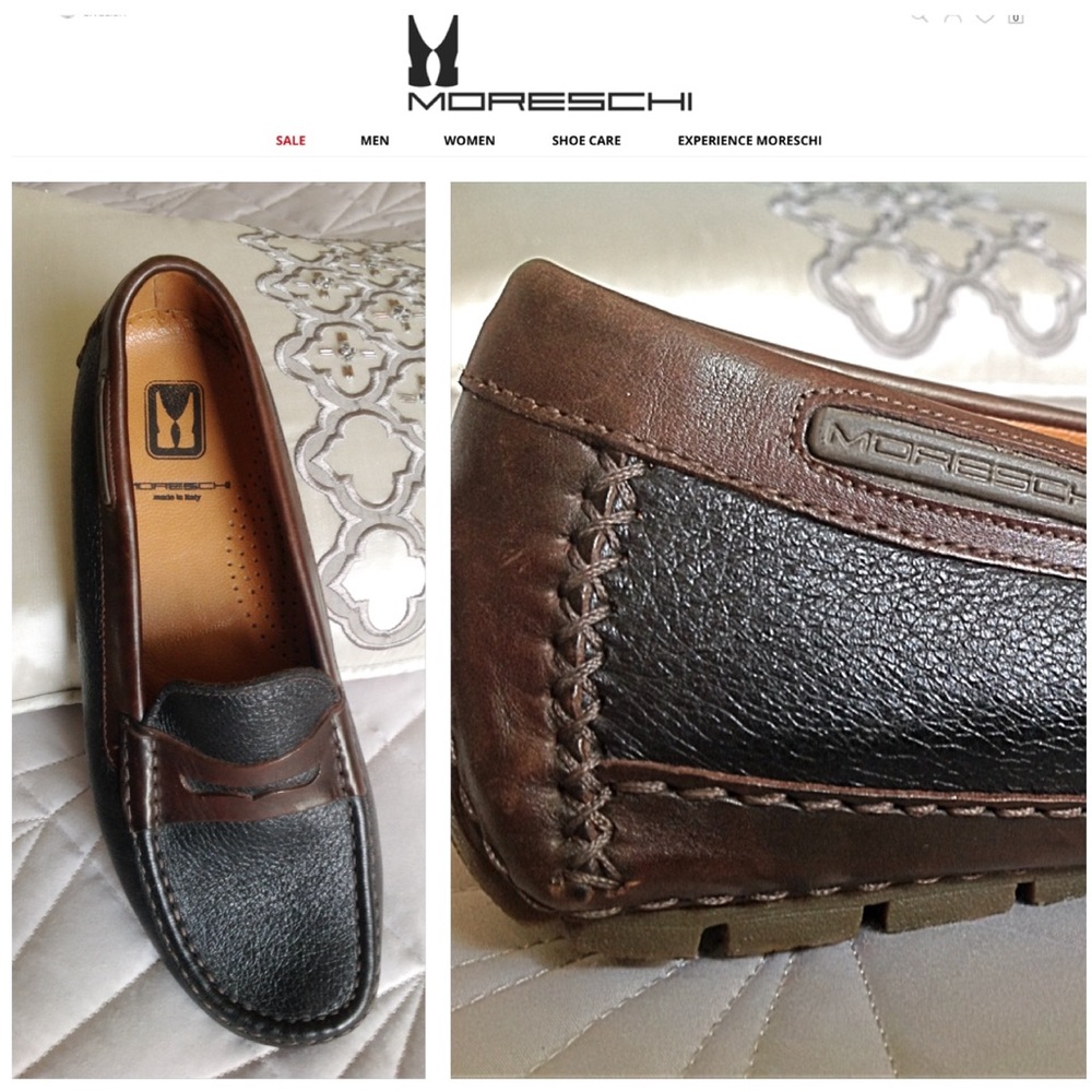 Black Driver's loafer by Moreschi ITALY Lux EU 36